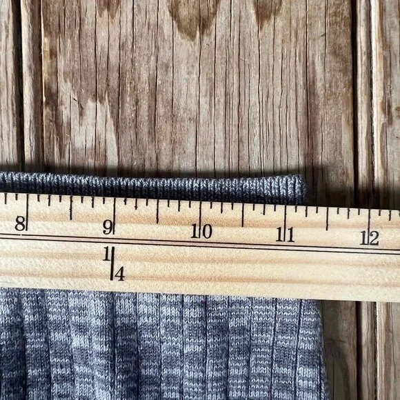 Free People Colorblock Midi Knit Ribbed Skirt Size Small Slit Pull On Boho Chic - Picture 7 of 10